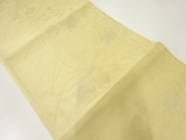 アンティーク　紗 桔梗模様織出し袋帯（材料）